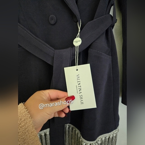 Valentina Shah Navy Blazer Fringe Dress - Picture 6 of 8
